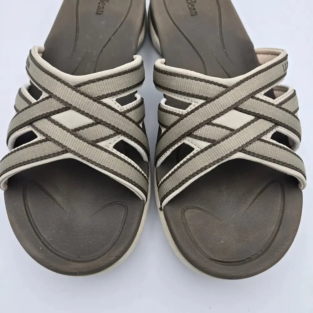 L.L.Bean Boothbay Slide Sandals – Women’s 11 Dark Cement (Like New)